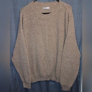 Sonoma Women's Tan Crewneck Knit Sweater XL